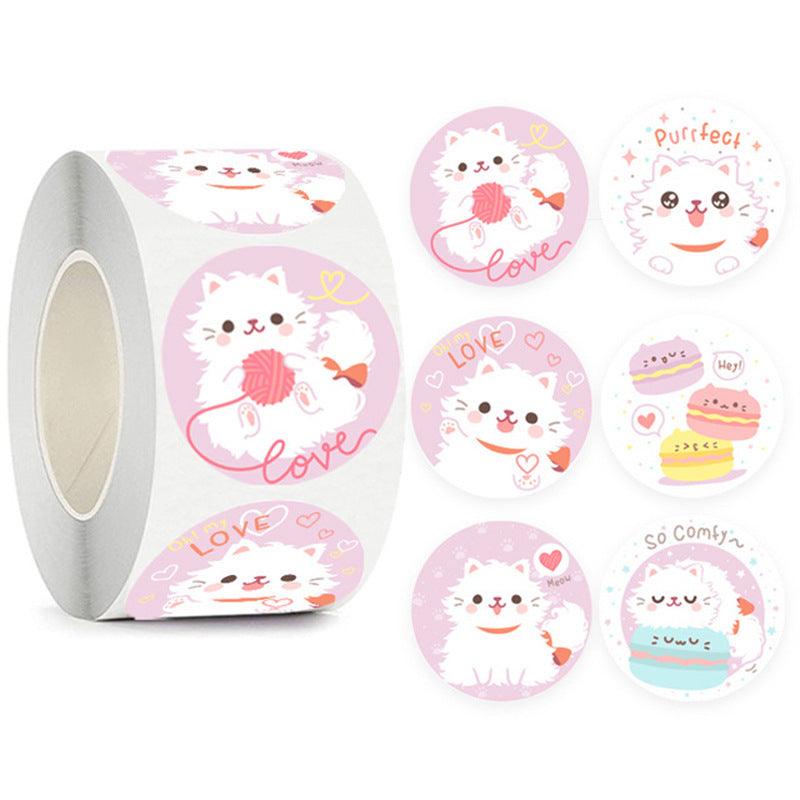 1 Roll of Cute Corgi Dog Stickers, 1 inch, 500pcs/roll – Belle