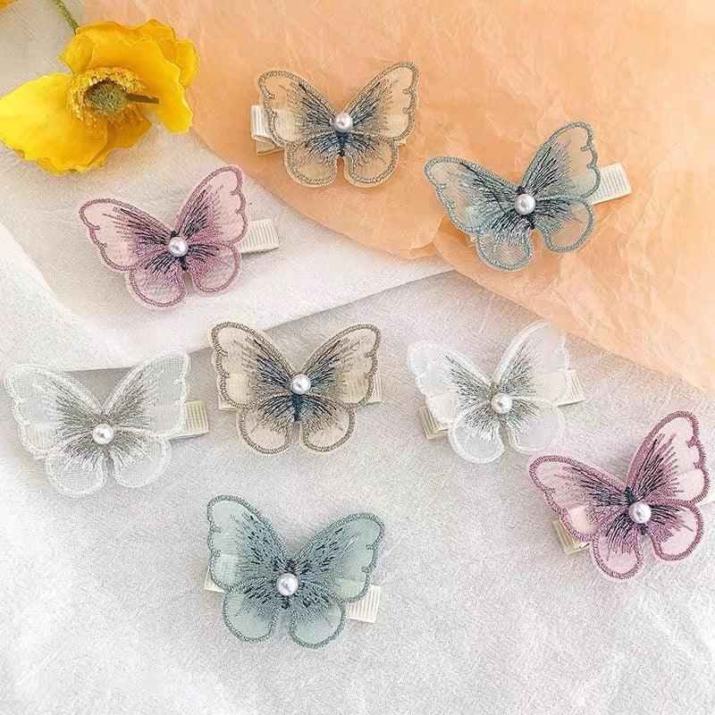 Belle Rose Nails 5 Pcs Mermaid Glittering Butterfly Hair Clips