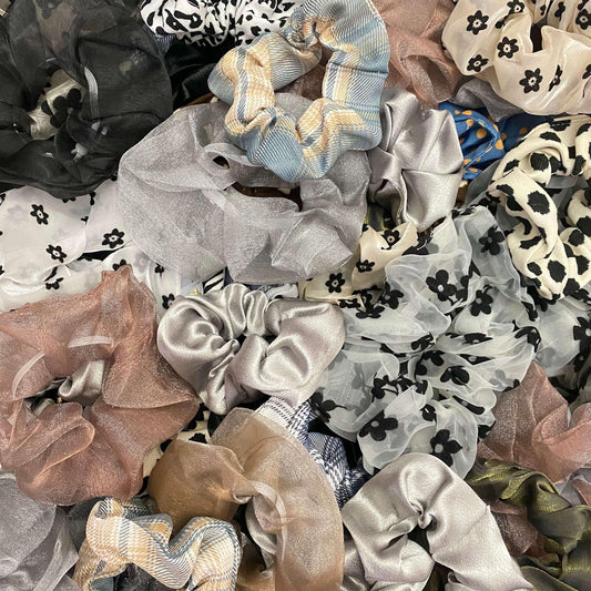 [SCOOPING TIME] 1 Big Scoop of Dark/Neutral Scrunchies (#Lot 3 More NEW styles Added + UPGRADED Packing Method!) - Belle Rose Nails