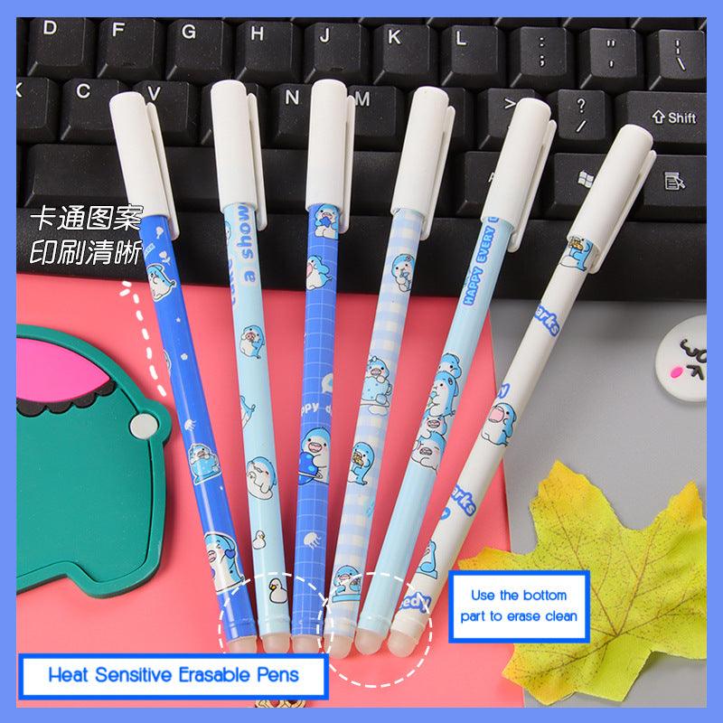 ERASABLE] 6 Pack Cute Shark Heat Sensitive Erasable Pens-Blue; 0.5mm –  Belle Rose Nails