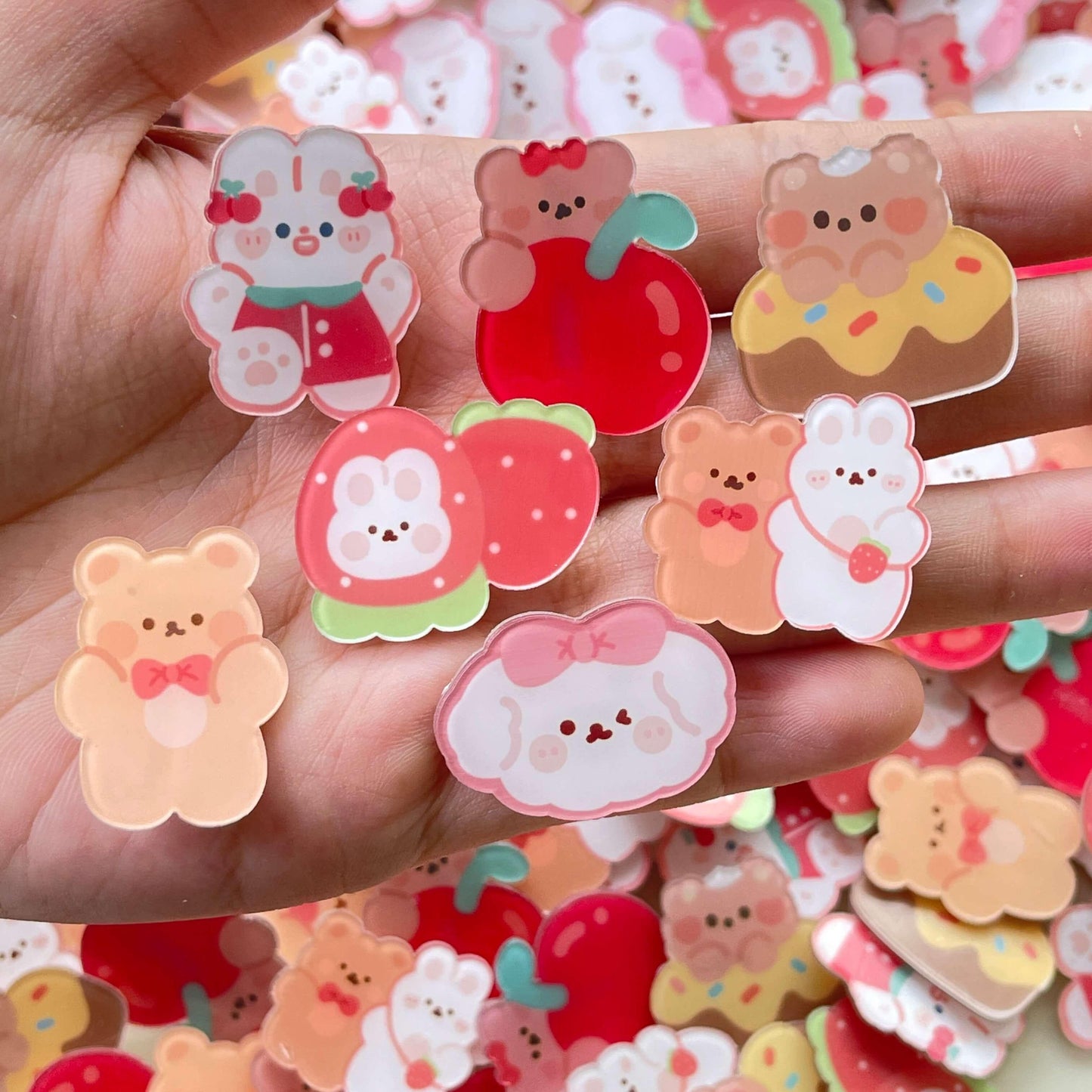 [SCOOPING TIME] 1 Scoop of Cute Kawaii Pins for T-Shirt, Jeans, Backpacks and etc.-NEW SPACE THEME ADDED & More NEW Kawaii Animals! - Belle Rose Nails