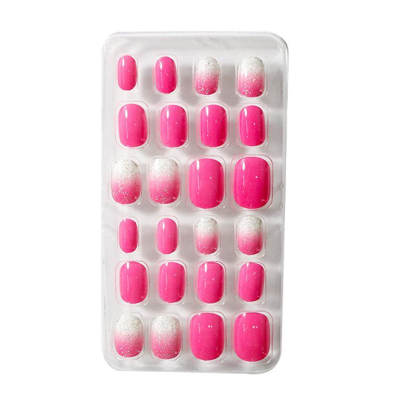 Happy Kids-Glittering Pink Ombre Kids Press-on Nails - Belle Rose Nails