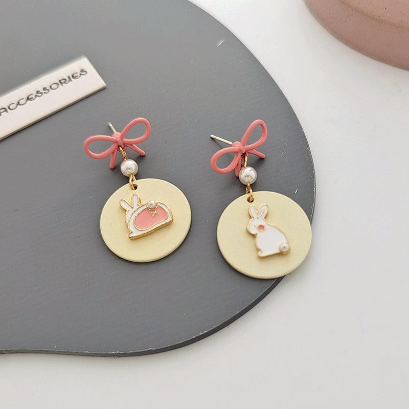 1 Pair Cute and Funny Bunny Rabbit Earrings - Belle Rose Nails