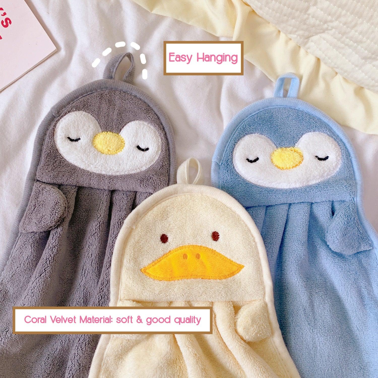 1 PCS Absorbent Cute Penguin/Duckling Washcloth Hand Cloth - Belle Rose Nails