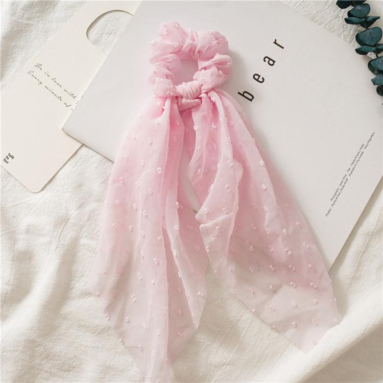 1 PCS Chiffon Lace Hair Tie Scrunchie - Belle Rose Nails