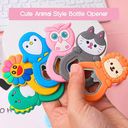 1 PCS Cute Animals Bottle Opener with Magnetic Backing - Belle Rose Nails