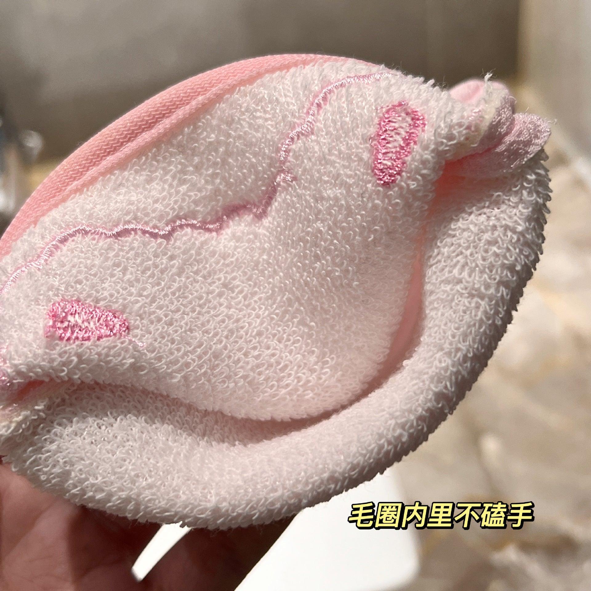 1 PCS Exfoliating Bath Scrub Glove Scrubbing Bath Towel - Belle Rose Nails