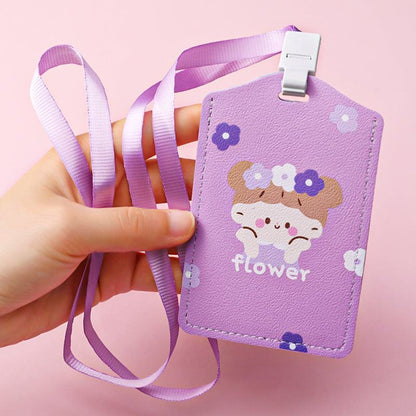 1 PCS Kawaii Cute Badge/ID Card/Bus Card Holder - Belle Rose Nails