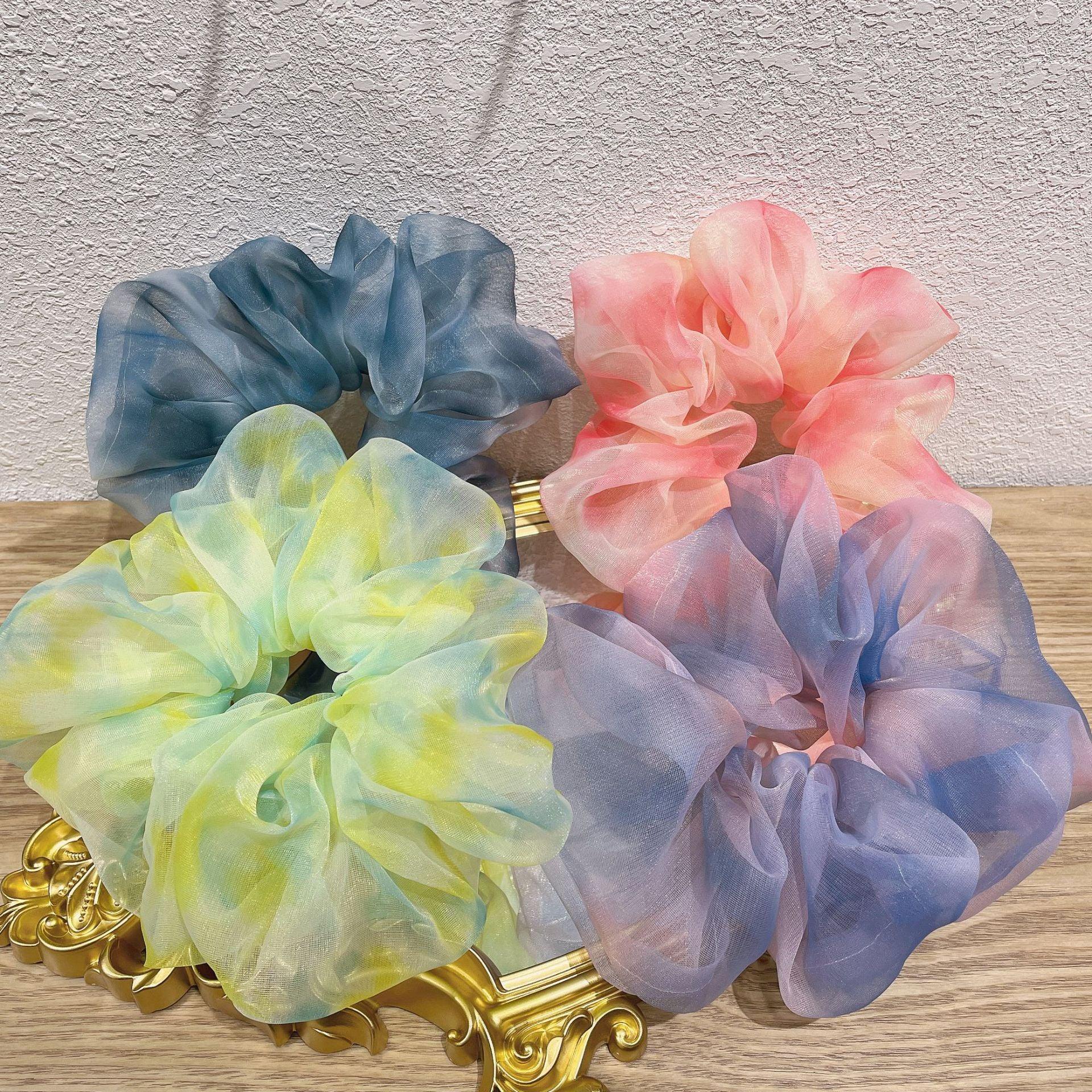 1 PCS Ombre Colorful Extra Large Scrunchies - Belle Rose Nails