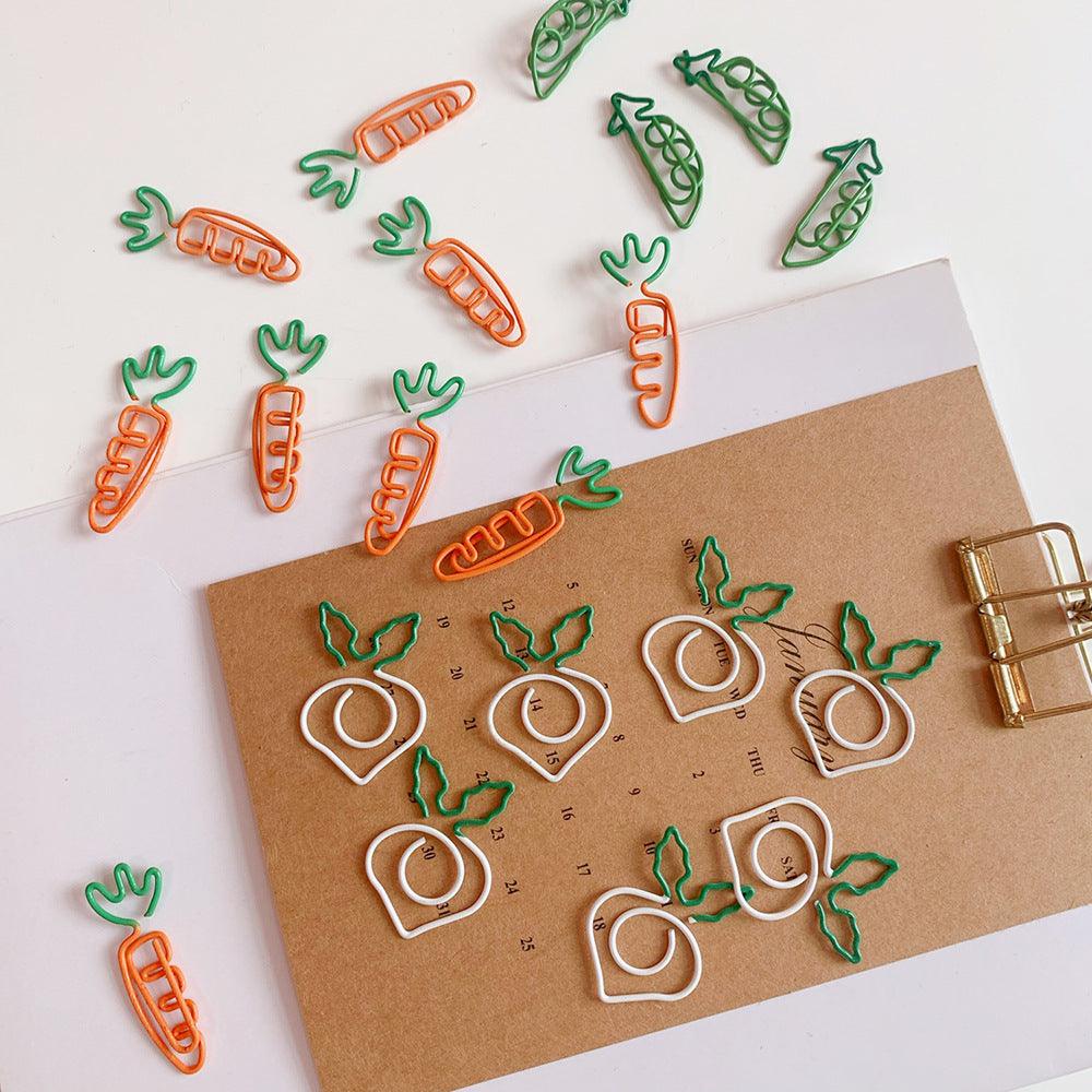 3 PCS Cute Veggie Paper Clips - Belle Rose Nails