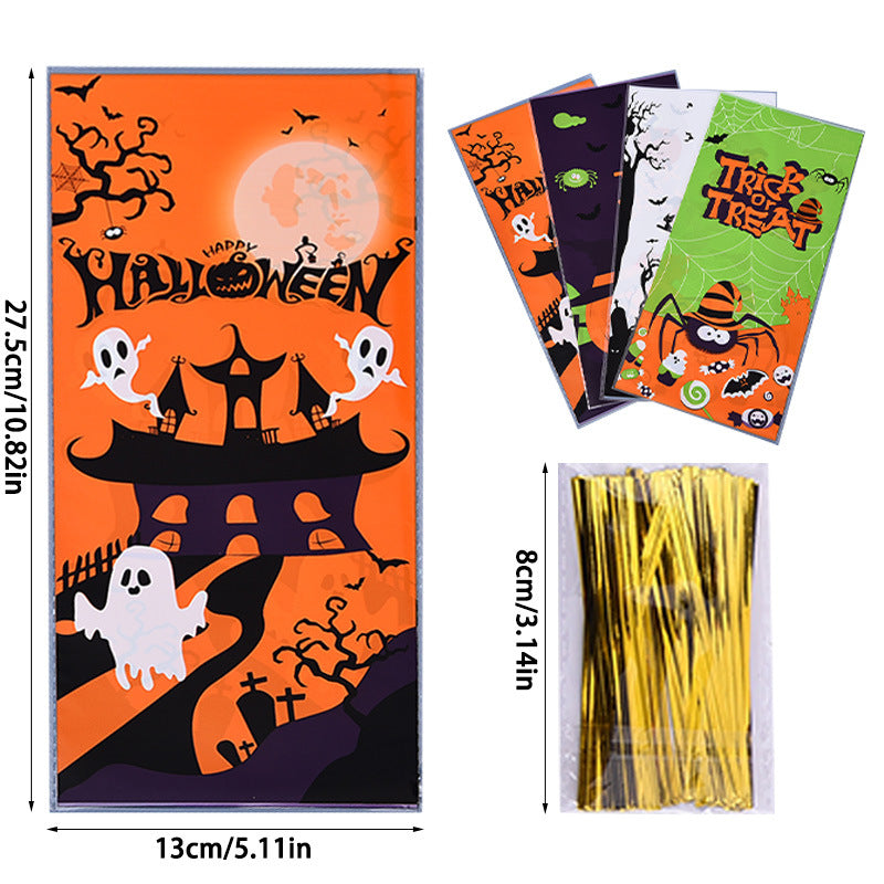 [Halloween 2023] 4 Pack Halloween Party Candy Bags
