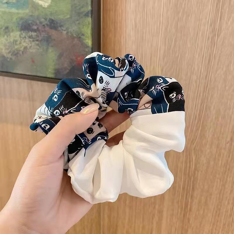 1 PCS Cute and Funny Cats Scrunchies Hair Tie