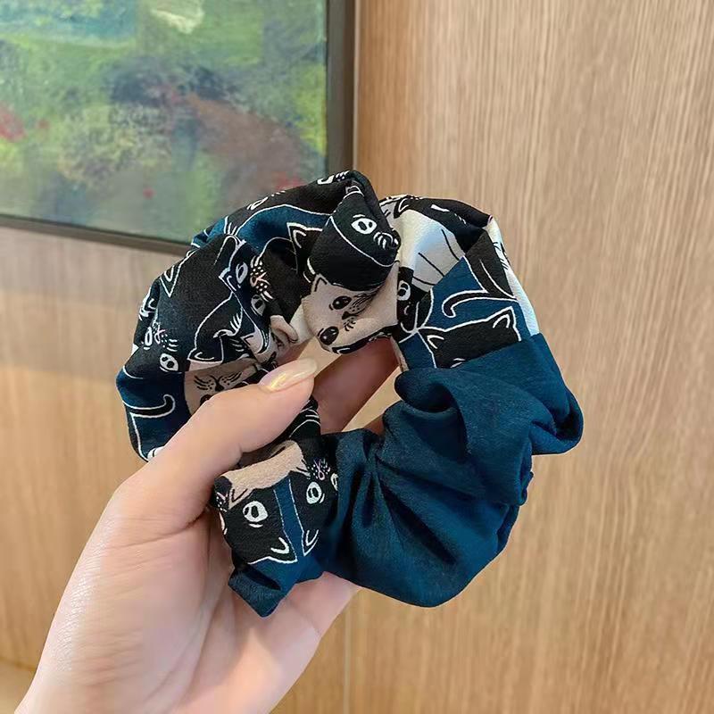 1 PCS Cute and Funny Cats Scrunchies Hair Tie