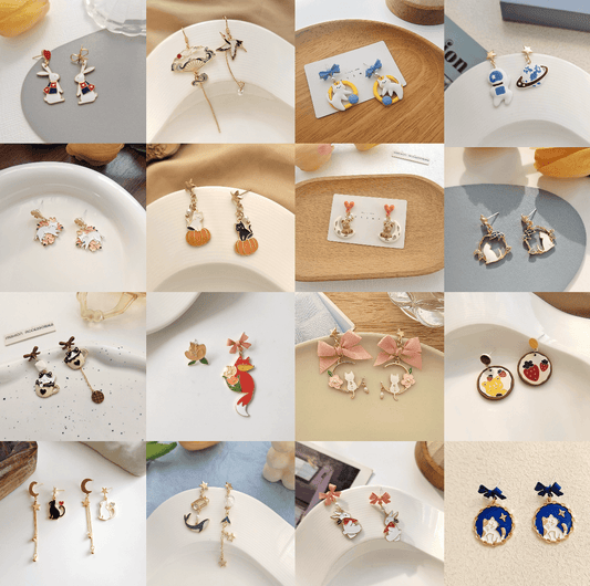 [HAPPY SCOOP] 1 Scoop of Cute Kawaii Earrings-Limited Time Bonus Gift Pack