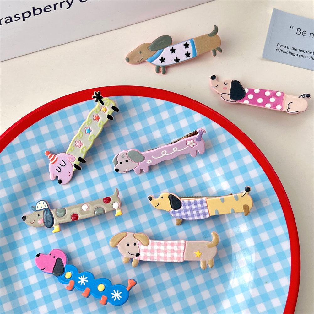 [AUTUMN SALE] 1 PCS Cute and Funny Long Puppy Dog Hair Clip - Belle Rose Nails