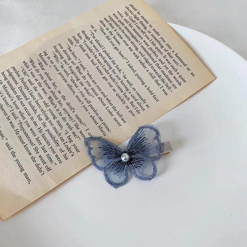 [AUTUMN SALE] 1 PCS Embroidery Butterfly Hair Clips - Belle Rose Nails
