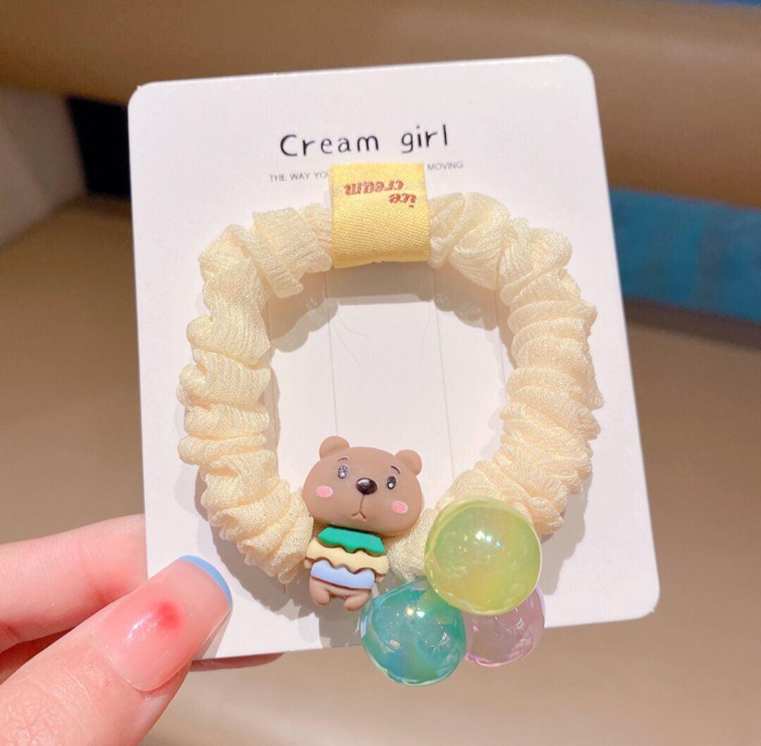 [AUTUMN SALE] 5 Pack Cute Animals Glittering Jelly Balls Hair Ties - Belle Rose Nails