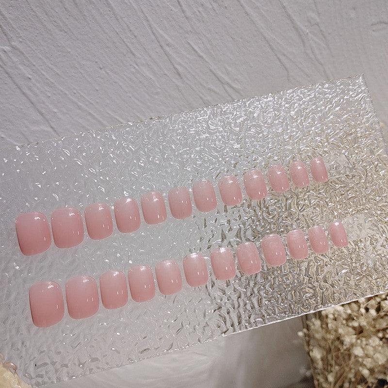 [AUTUMN SALE] Light Petal Pink Pure Color Short Press-On Nails – Belle ...