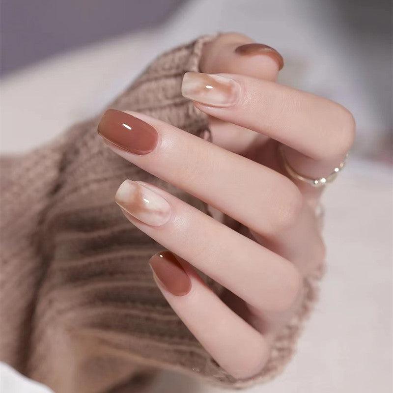 nail art, sparkle and brown nails - image #7659905 on Favim.com