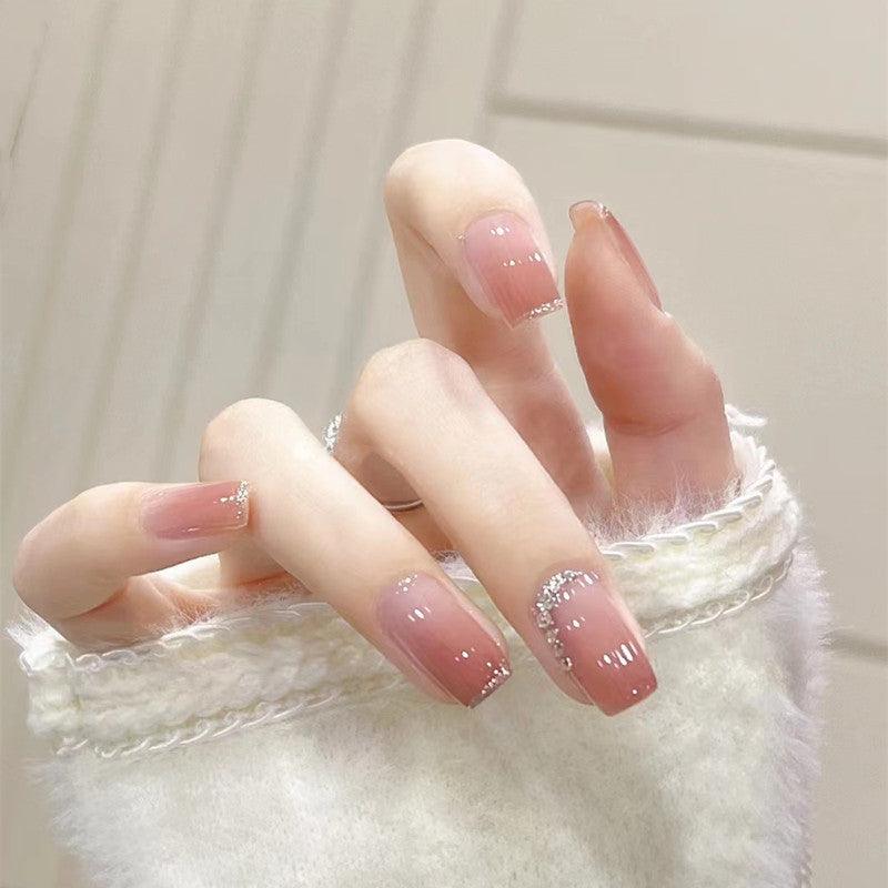 Nude Ombre Short Coffin Nails – StyleMissus