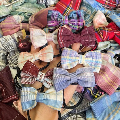 [SCOOPING TIME] 1 Big Scoop of JK Plaid Designs Scrunchies/Hair Bows/Hair Ties/Hair Clips Mix Pack-#LOT 2 MORE LARGE HAIR BOWS ADDED! - Belle Rose Nails