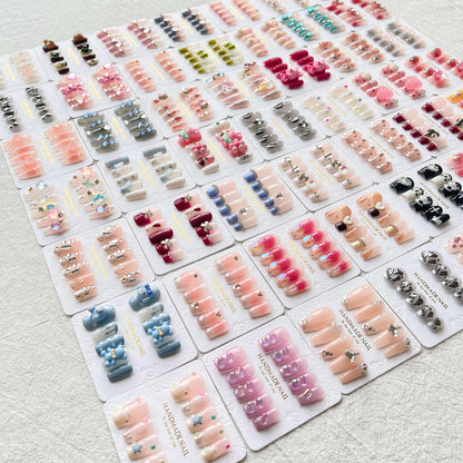 [SPECIAL SCOOP] 1 Pair of Handmade Press-On Nails-SPECIAL LAUNCH PRICE!! - Belle Rose Nails