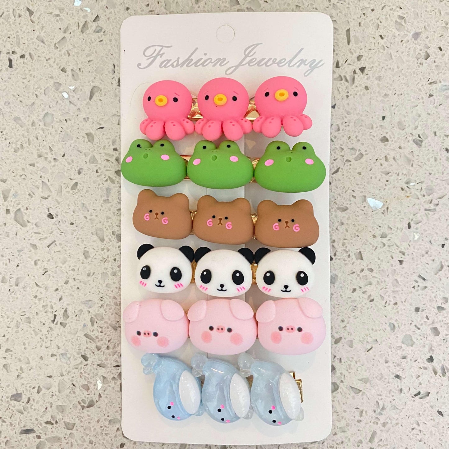 [SPECIAL SCOOP] 1 Scoop of Cute Kawaii Animals/Fruits/Food Hair Clips (NO RESTOCKING) - Belle Rose Nails