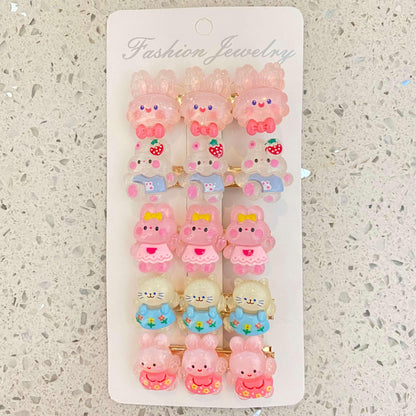 [SPECIAL SCOOP] 1 Scoop of Cute Kawaii Animals/Fruits/Food Hair Clips (NO RESTOCKING) - Belle Rose Nails