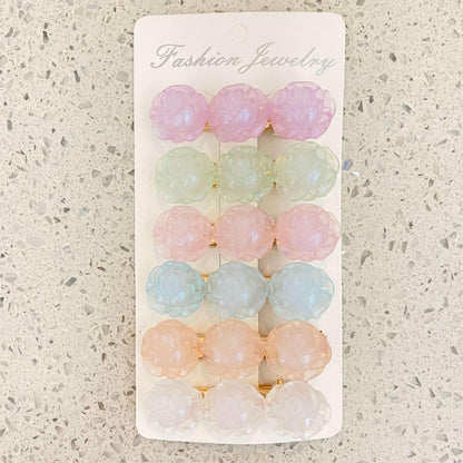 [SPECIAL SCOOP] 1 Scoop of Glittering and Floral Design Hair Clips (NO RESTOCKING) - Belle Rose Nails
