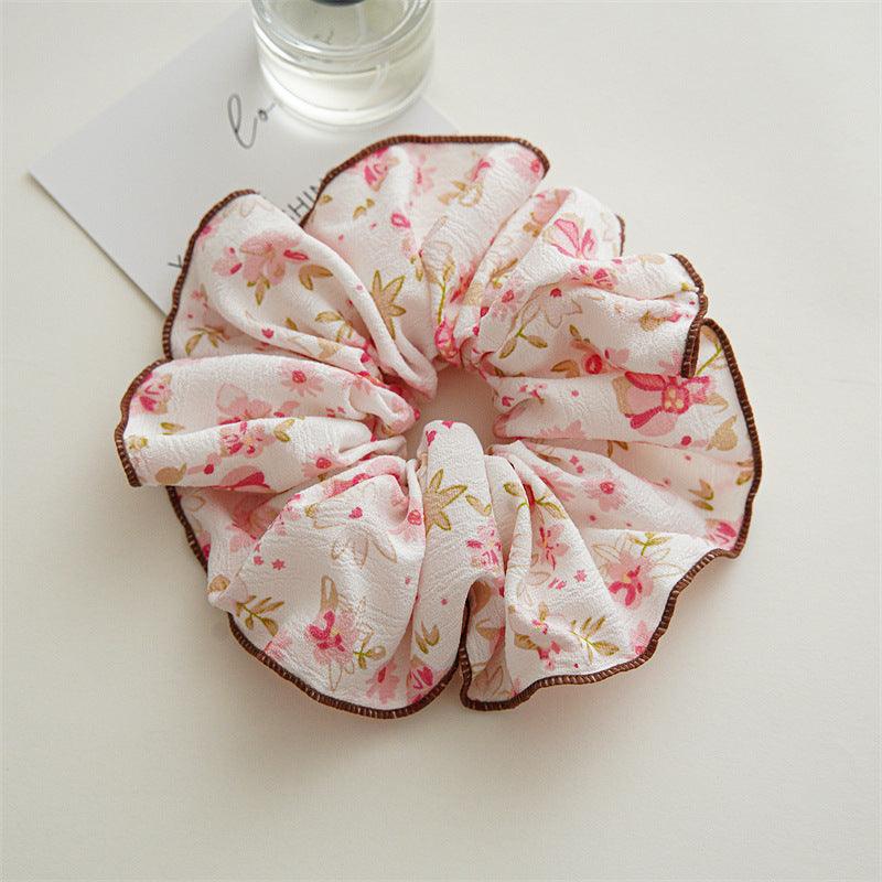 [SUMMER SALE] 1 PCS Extra Large Flower Design Scrunchie - Belle Rose Nails
